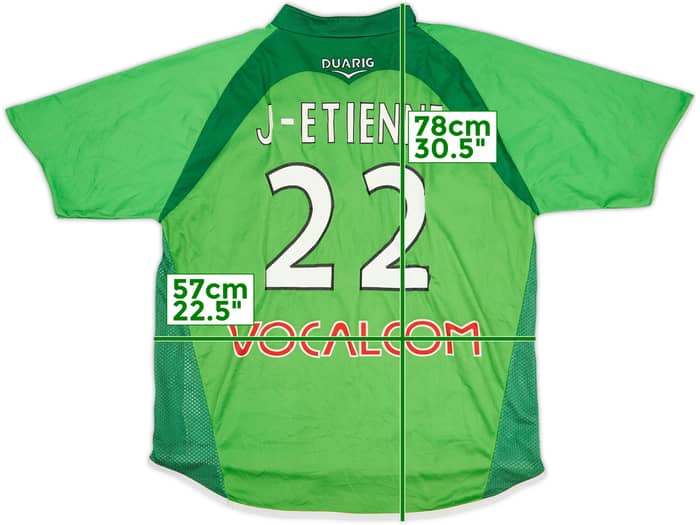 2004-05 Saint Etienne Home Shirt J-Etienne #22 - 7/10 - (L)