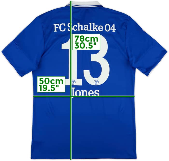 2010-12 Schalke Home Shirt Jones #13 - 5/10 - (M)