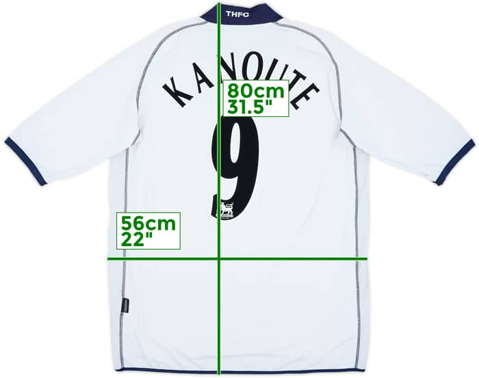 2002-04 Tottenham Home Shirt Kanoute #9 - 6/10 - (XXL)
