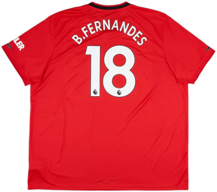 2019-20 Manchester United Home Shirt B.Fernandes #18 - 8/10 - (3XL)
