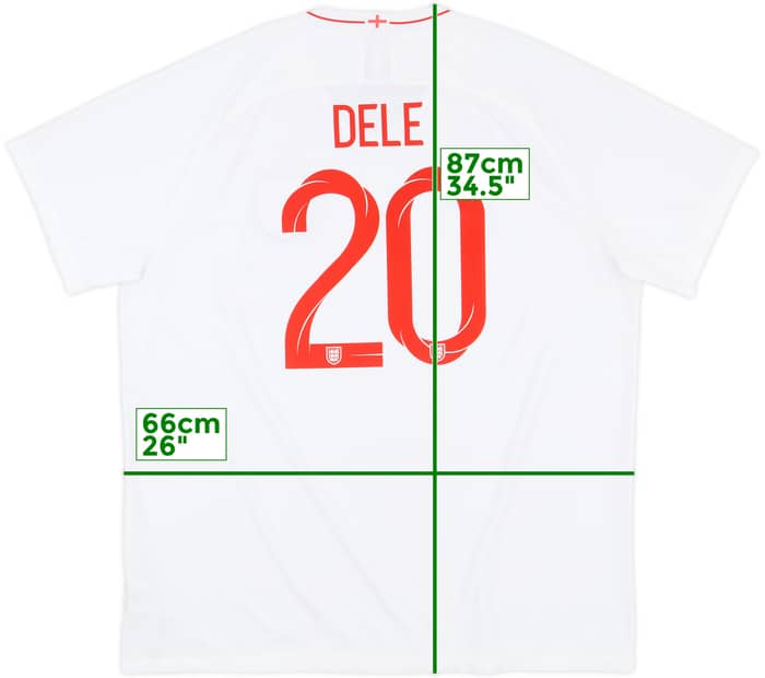 2018-19 England Home Shirt Dele #20 - 8/10 - (3XL)