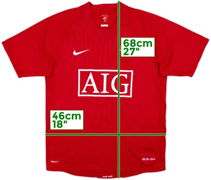 2007-09 Manchester United Camiseta Local Ronaldo #7 - 5/10 - (S)