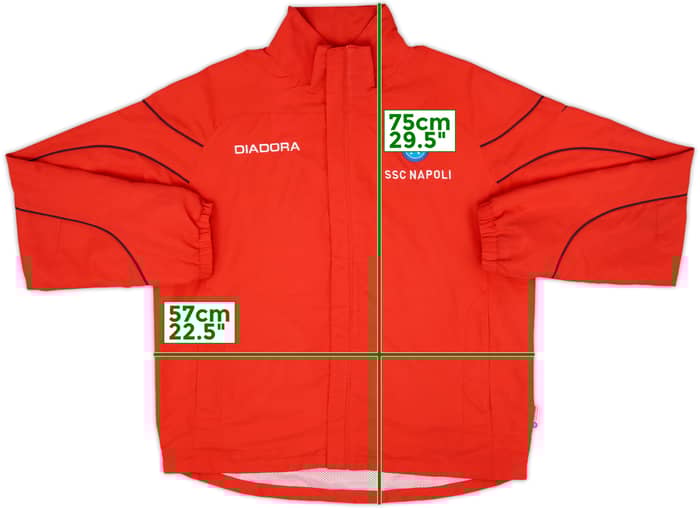 2007-08 Napoli Diadora Track Jacket - 8/10 - (S)