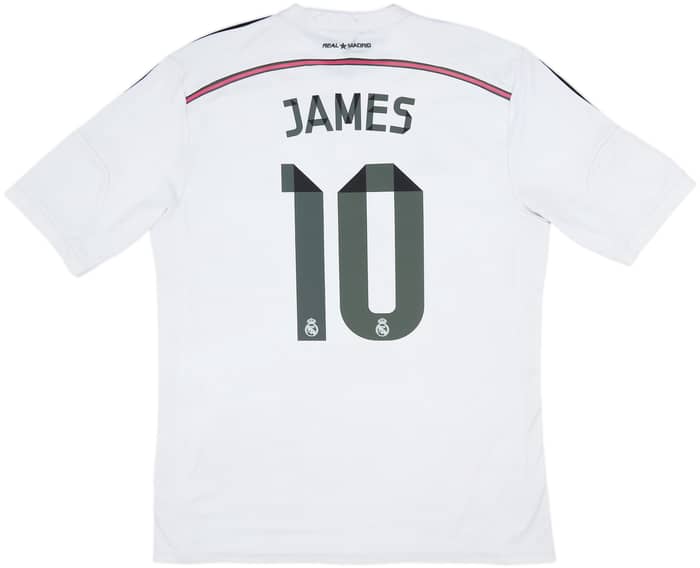 2014-15 Real Madrid Home Shirt James #10 - 6/10 - (XL)