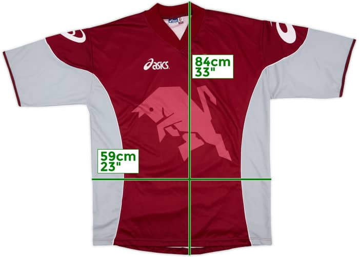 2001-02 Torino Asics Training Shirt - 8/10 - (XXL)