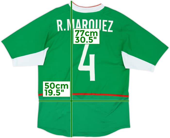 Camiseta de local de México 2003-04 R. Marquez #4 - 7/10 - (M)