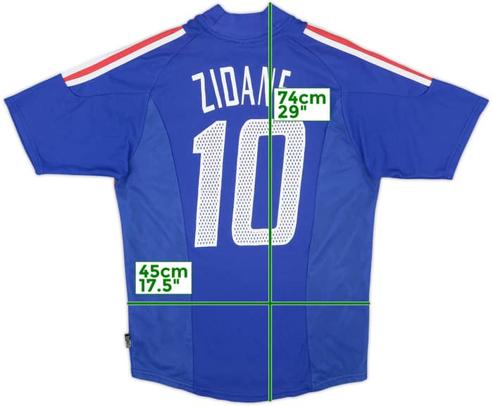 2002-04 France Home Shirt Zidane #10 - 5/10 - (S)