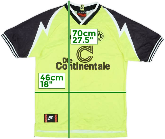 1995-96 Borussia Dortmund Home Shirt - 5/10 - (XL.Boys)