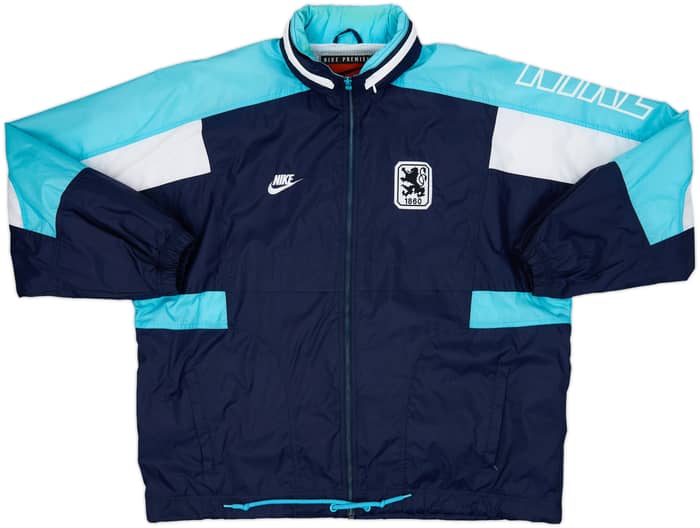 1996-97 1860 Munich Nike Hooded Rain Jacket - 8/10 - (XL)