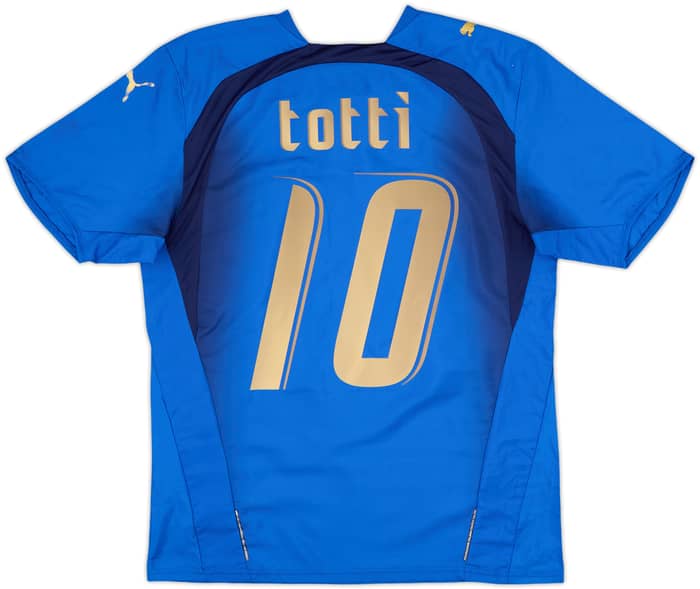 2006 Italy Home Shirt Totti #10 - 6/10 - (M)