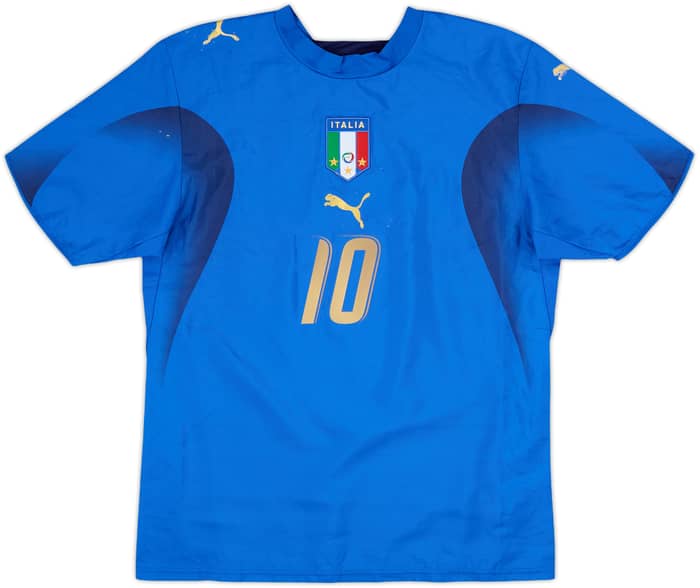 2006 Italy Home Shirt Totti #10 - 6/10 - (M)