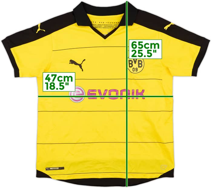 2015-16 Borussia Dortmund Home Shirt - 9/10 - (L.Boys)
