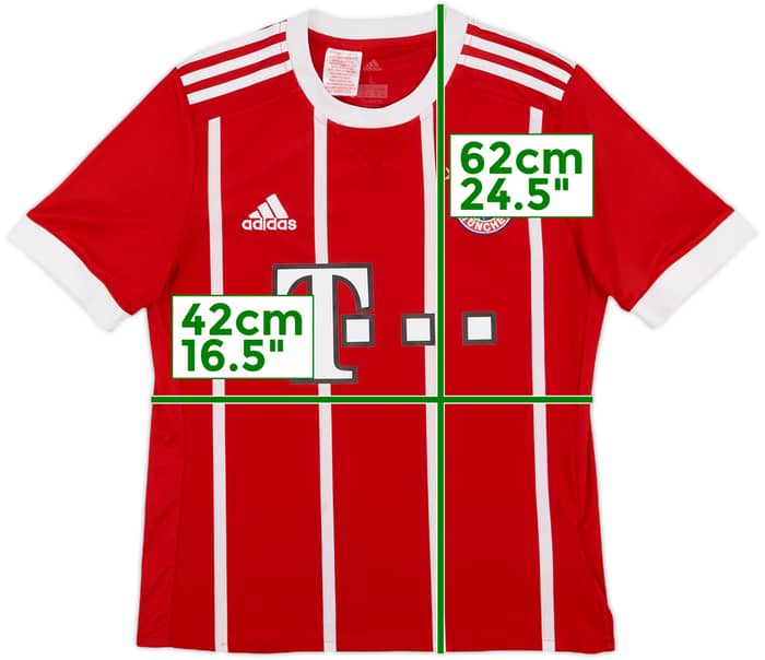 2017-18 Bayern Munich Home Shirt - 6/10 - (L.Boys)