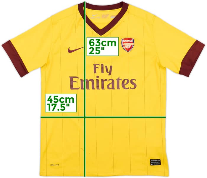 2010-13 Arsenal Away Shirt - 5/10 - (L.Boys)