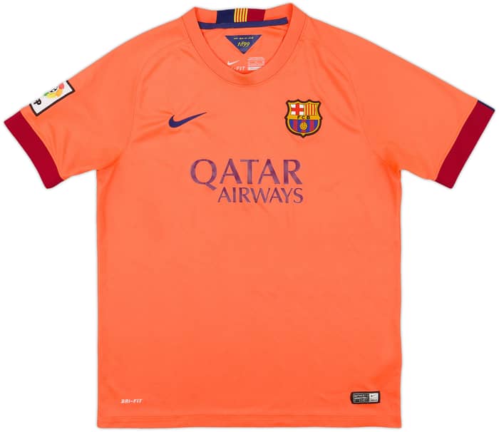 2014-15 Barcelona Away Shirt - 7/10 - (XL.Boys)
