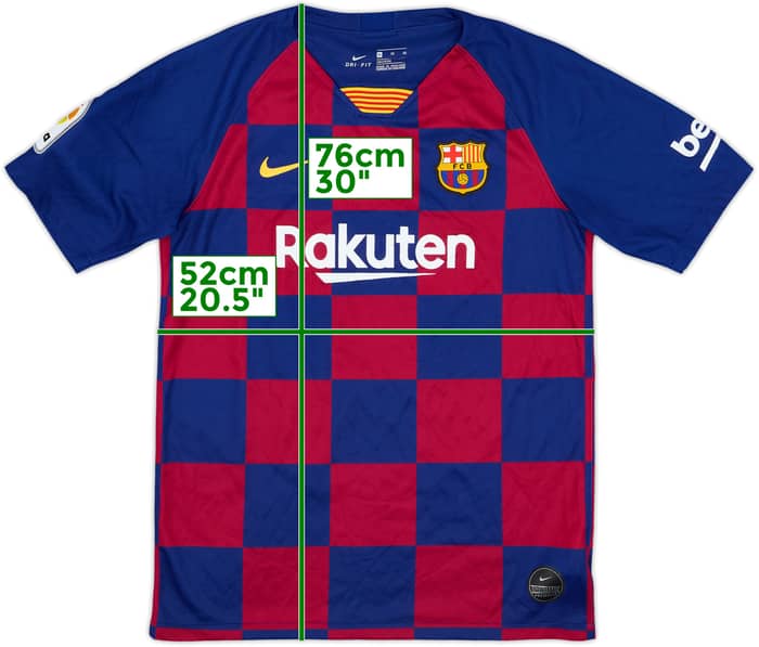 2019-20 Barcelona Home Shirt - 8/10 - (XL.Boys)