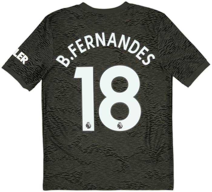 2020-21 Manchester United Away Shirt B.Fernandes #18 - 10/10 - (L.Boys)