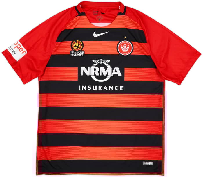 2016-17 Western Sydney Wanderers Home Shirt - 9/10 - (XL)