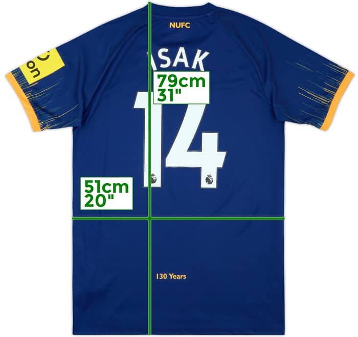2022-23 Newcastle Away Shirt Isak #14 - 9/10 - (M)