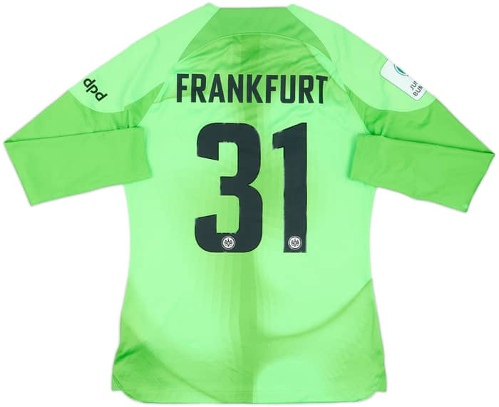 2022-23 Eintracht Frankfurt Match Issue GK Shirt #31