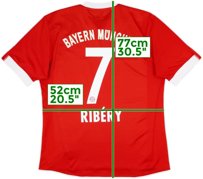 2009-10 Bayern Munich Home Shirt Ribery #7 - 6/10 - (XL)