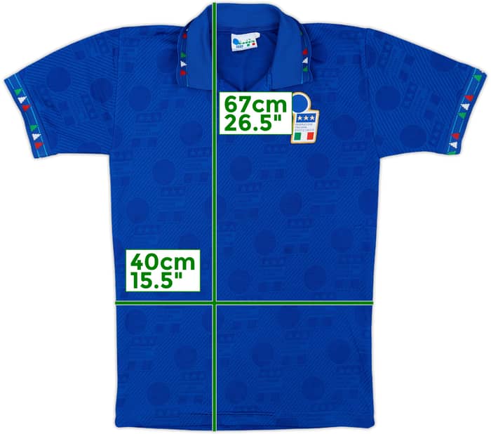 1994 Italy Home Shirt #10 (Baggio) - 8/10 - (L.Boys)