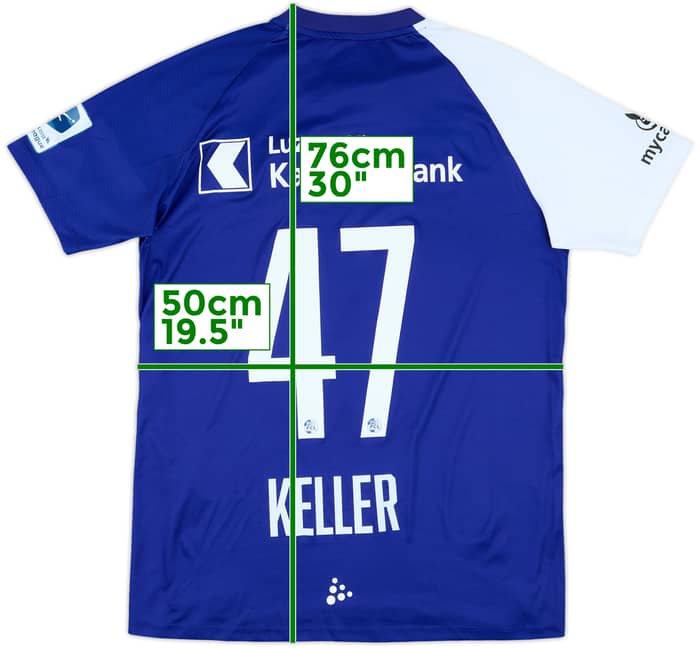 2021-22 Luzern Home Shirt Keller #47 - 6/10 - (L)