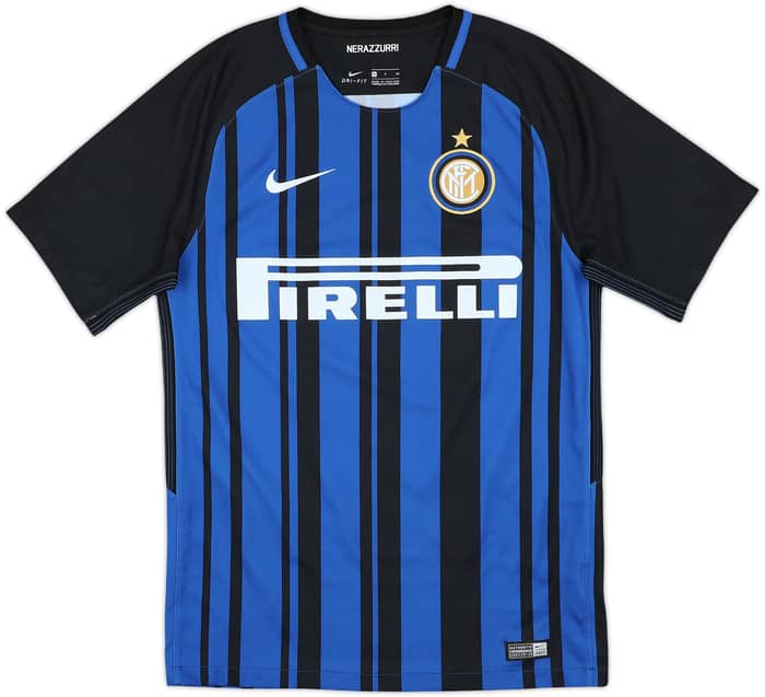 2017-18 Inter Milan Home Shirt Skriniar - 8/10 - (S)