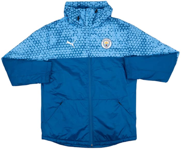2023-24 Manchester City Puma Hooded Rain Jacket - 9/10 - (L)