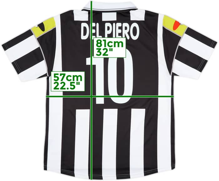 2000-01 Juventus CiaoWeb Home Shirt Del Piero #10 - 8/10 - (L)