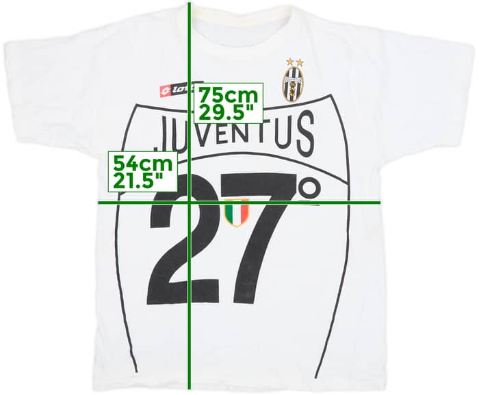 2002-03 Juventus Lotto 'Campioni D'Italia 2003' Graphic Tee - 8/10 - (XL)