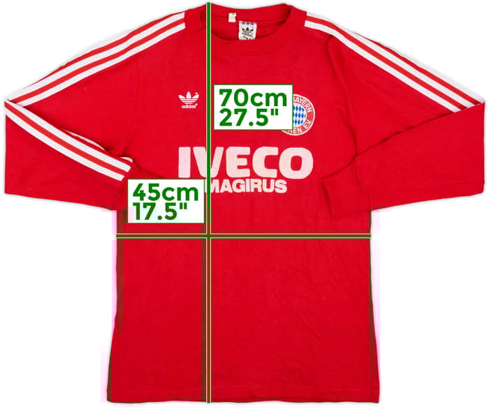 1982-83 Bayern Munich Home L/S Shirt - 7/10 - (M)