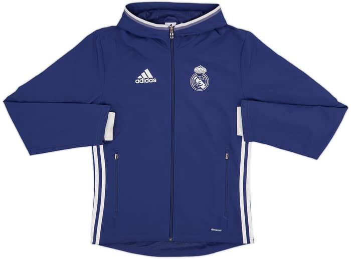 2016-17 Real Madrid adidas Hooded Track Jacket - 9/10 - (XS)