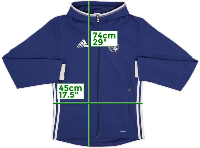 2016-17 Real Madrid adidas Hooded Track Jacket - 9/10 - (XS)