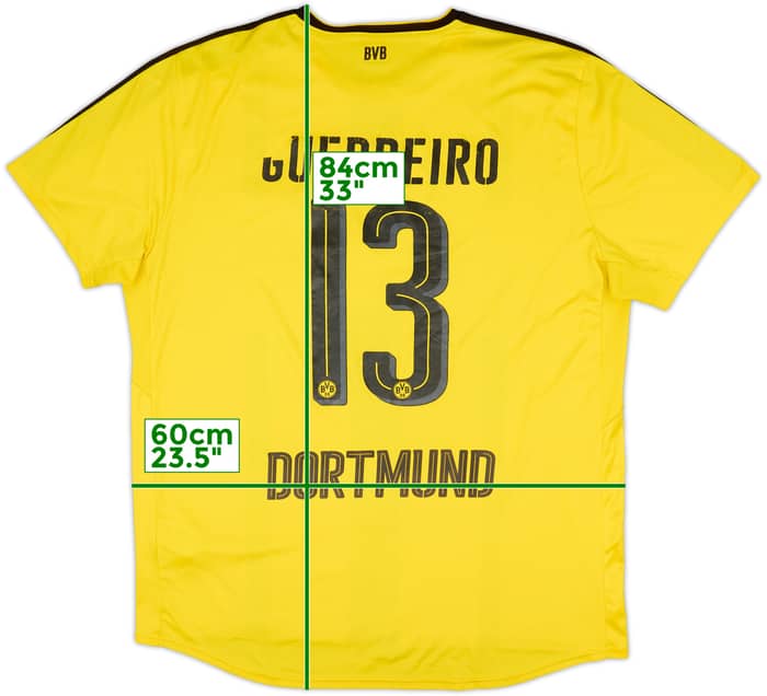 2016-17 Borussia Dortmund Home Shirt Guerreiro #13 - 4/10 - (XXL)