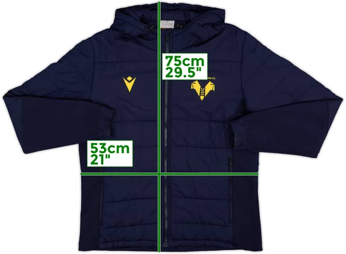 2020-21 Hellas Verona Macron Padded Bench Coat - 9/10 - (M)