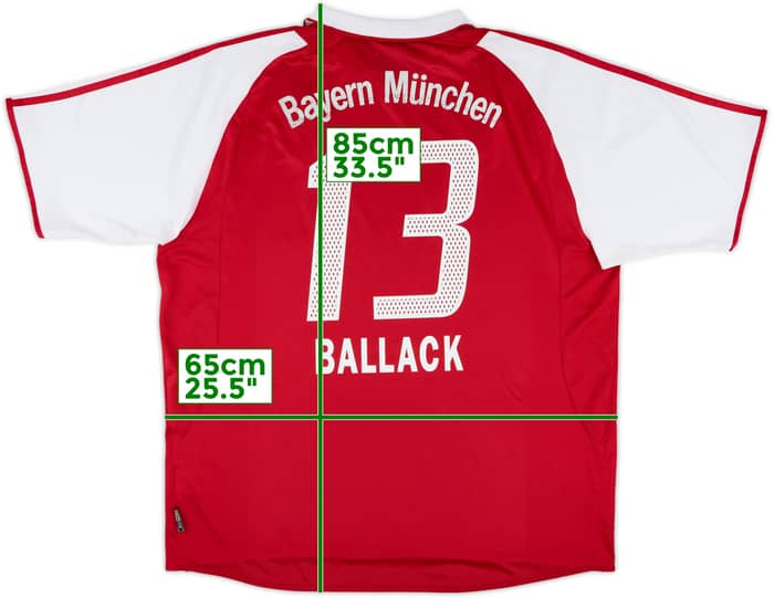 2003-04 Bayern Munich Home Shirt Ballack #13 - 6/10 - (XXL)