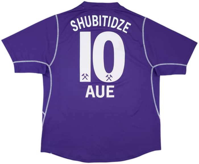 2003-04 Erzgebirge Aue Home Shirt Shubitidze #10 - 8/10 - (XXL)