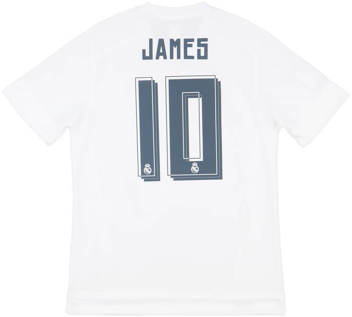 2015-16 Real Madrid Home Shirt James #10 - 8/10 - (L)