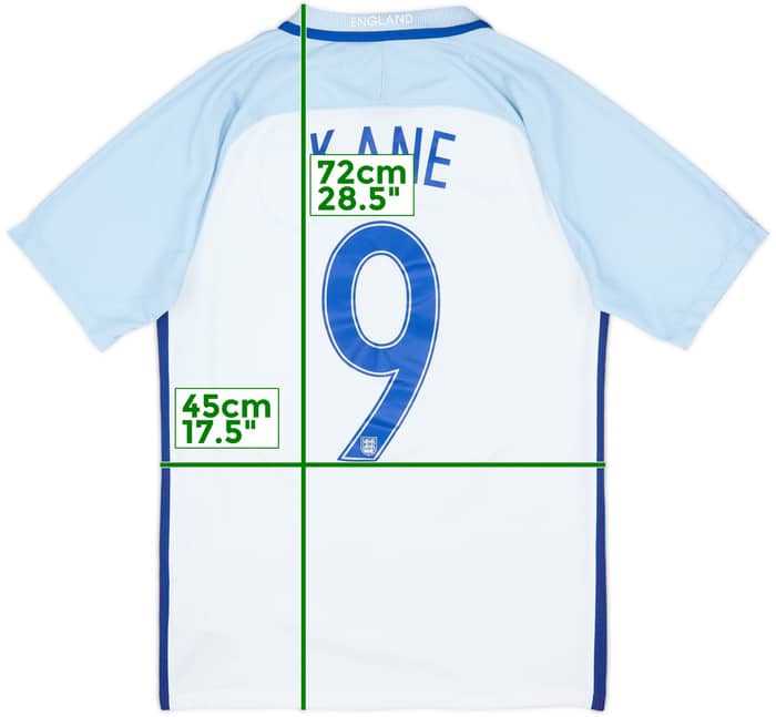 2016-17 England Home Shirt Kane #9 - 7/10 - (S)