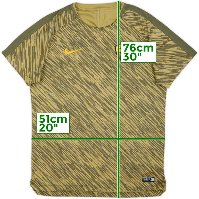 2015-16 Roma Nike Training Shirt - 8/10 - (L)
