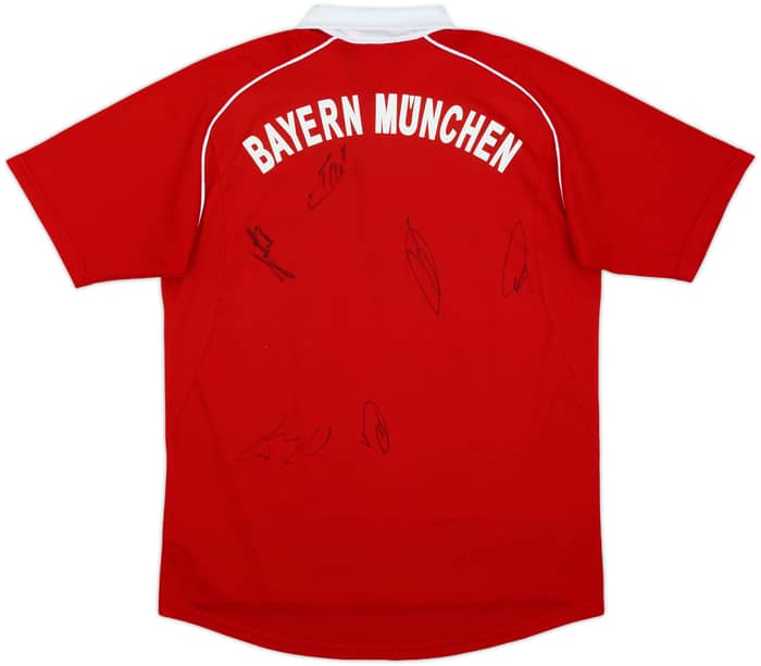 2005-06 Bayern Munich Squad Signed Home Shirt - 9/10 - (XL.Boys)