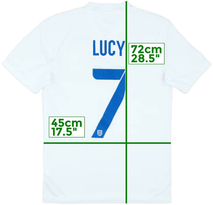 2014-15 England Home Shirt Lucy #7 - 7/10 - (S)