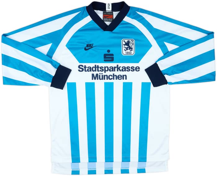 1995-96 1860 Munich II Match Issue Home L/S Shirt #15
