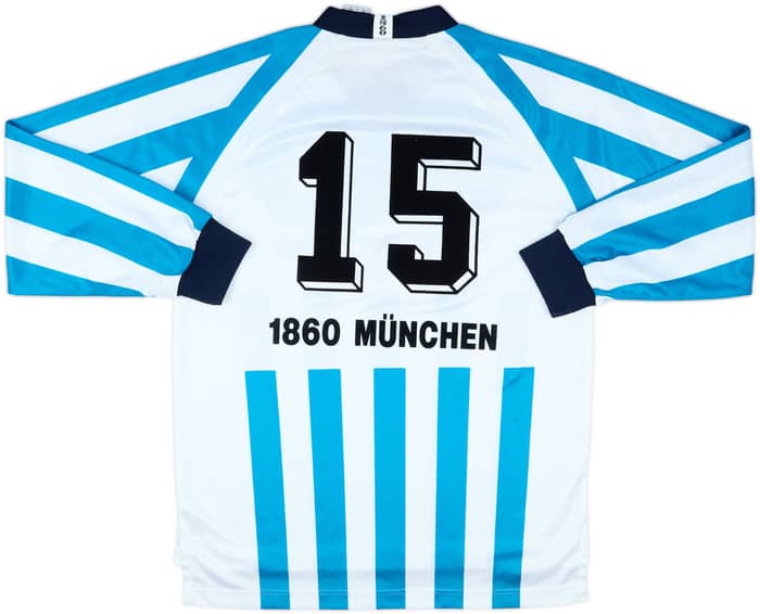 1995-96 1860 Munich II Match Issue Home L/S Shirt #15