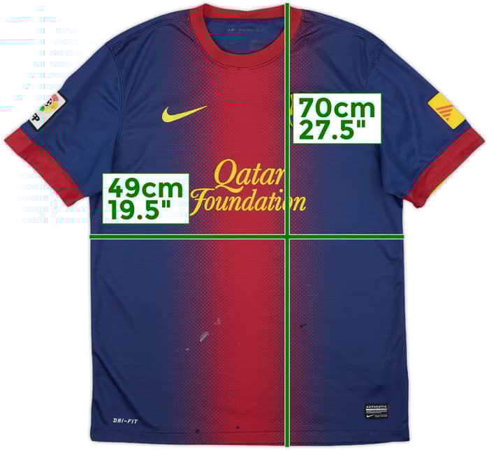 2012-13 Barcelona Home Shirt - 3/10 - (M)