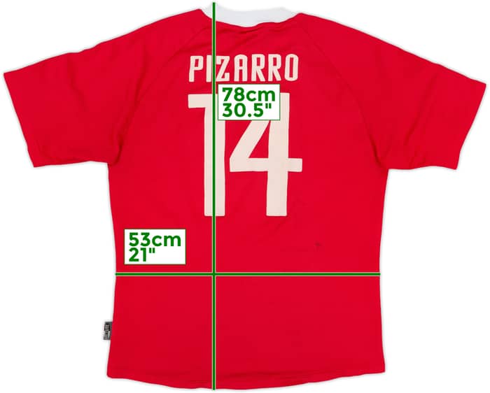 2001-02 Bayern Munich CL Shirt Pizarro #14 - 4/10 - (S)