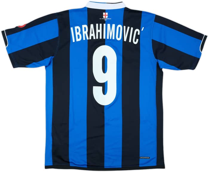 2006-07 Inter Milan Home Shirt Ibrahimovic #9 - 8/10 - (M)