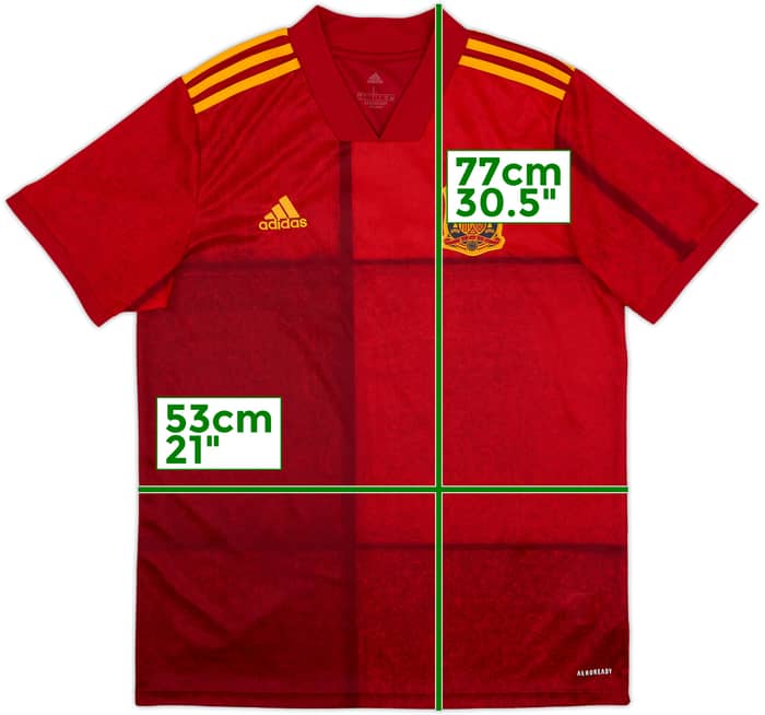 2020-21 Spain Home Shirt #19 - 10/10 - (L)