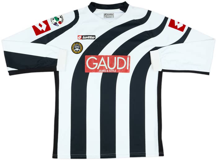 2006-07 Udinese Match Issue Home L/S Shirt Tiboni #15